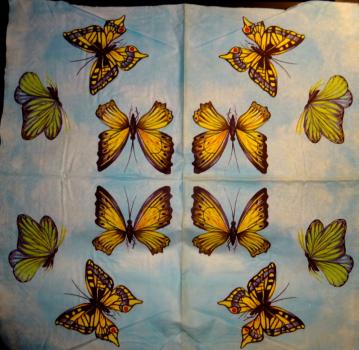 SL-195 Butterflies - 3-ply (2nd-Choice) - 40x40 cm